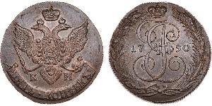 5 Kopeck Russian Empire (1720-1917) Copper Catherine II (1729-1796)