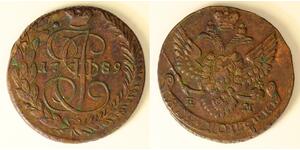 5 Kopeck Russian Empire (1720-1917) Copper Catherine II (1729-1796)