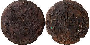 5 Kopeck Russian Empire (1720-1917) Copper Catherine II (1729-1796)