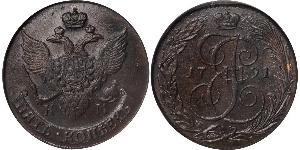 5 Kopeck Empire russe (1720-1917) Cuivre Catherine II (1729-1796)