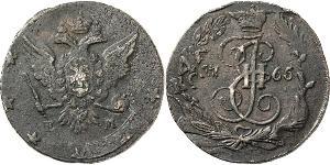 5 Kopeck 俄罗斯帝国 (1721 - 1917) 銅 叶卡捷琳娜二世 (1729-1796)