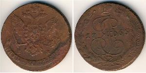 5 Kopeck 俄罗斯帝国 (1721 - 1917) 銅 叶卡捷琳娜二世 (1729-1796)