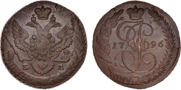 5 Kopeck 俄罗斯帝国 (1721 - 1917) 銅 叶卡捷琳娜二世 (1729-1796)