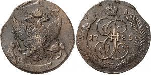 5 Kopeke Russisches Reich (1720-1917) Kupfer Katharina II (1729-1796)