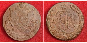 5 Kopeke Russisches Reich (1720-1917) Kupfer Katharina II (1729-1796)