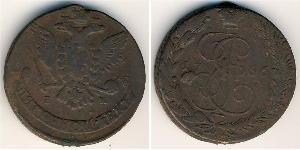 5 Kopeke Russisches Reich (1720-1917) Kupfer Katharina II (1729-1796)