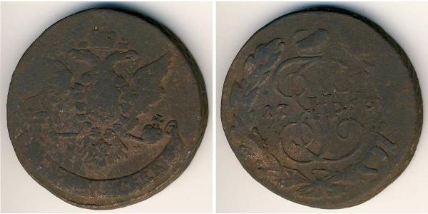5 Kopeke Russisches Reich (1720-1917) Kupfer Katharina II (1729-1796)