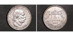 5 Korona Imperio austrohúngaro (1867-1918) Plata Franz Joseph I (1830 - 1916)