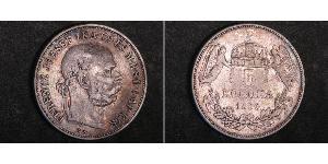 5 Korona Imperio austrohúngaro (1867-1918) Plata Franz Joseph I (1830 - 1916)