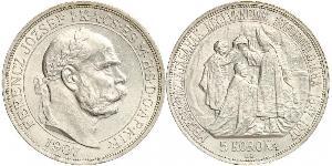 5 Korona Österreich-Ungarn (1867-1918) Silber Franz Joseph I (1830 - 1916)