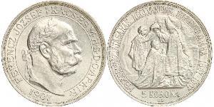 5 Korona Österreich-Ungarn (1867-1918) Silber Franz Joseph I (1830 - 1916)