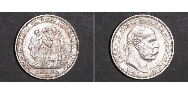 5 Korona Österreich-Ungarn (1867-1918) Silber Franz Joseph I (1830 - 1916)