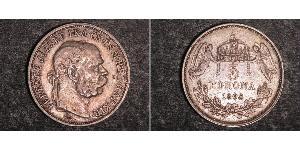 5 Korona Austria-Hungary (1867-1918) Silver Franz Joseph I (1830 - 1916)