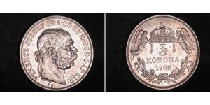 5 Korona Austria-Hungary (1867-1918) Silver Franz Joseph I (1830 - 1916)