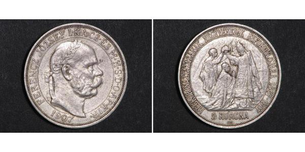 5 Korona Austria-Hungary (1867-1918) Silver Franz Joseph I (1830 - 1916)