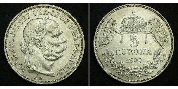 5 Korona Austria-Hungary (1867-1918) Silver Franz Joseph I (1830 - 1916)