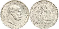5 Korona Австро-Венгрия (1867-1918) Серебро Франц Иосиф I (1830 - 1916)