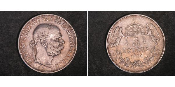 5 Korona Австро-Угорщина (1867-1918) Срібло Франц Иосиф I (1830 - 1916)