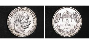 5 Korona 奥匈帝国 (1867 - 1918) 銀 弗朗茨·约瑟夫一世 (1830 - 1916)