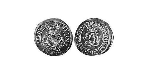 5 Kreuzer Margraviat de Bade-Durlach (1535 - 1771) Argent 