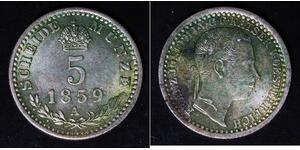 5 Kreuzer Kaisertum Österreich (1804-1867) Silber Franz Joseph I (1830 - 1916)