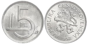 5 Krone Czechoslovakia (1918-1992) Aluminium 