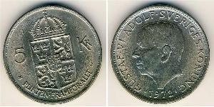 5 Krone Sweden Copper/Nickel 