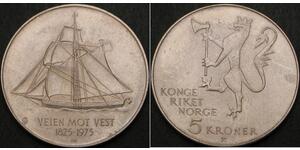 5 Krone Norvège Cuivre/Nickel 