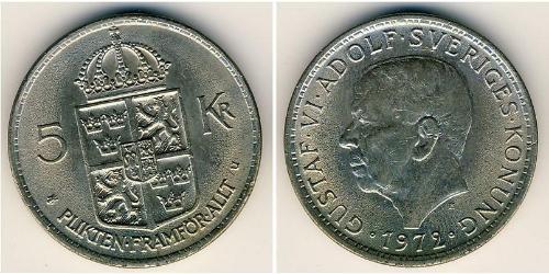 5 Krone Suède Cuivre/Nickel 