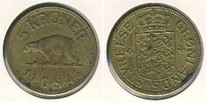 5 Krone Groenlandia Latón 