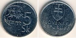 5 Krone Slowakei Nickel 