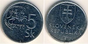 5 Krone Slowakei Nickel 