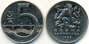 5 Krone République tchèque Acier/Nickel 