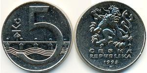 5 Krone República Checa Níquel/Acero 