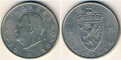 5 Krone Noruega Níquel/Cobre 