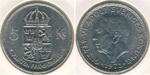 5 Krone Suecia Níquel/Cobre 