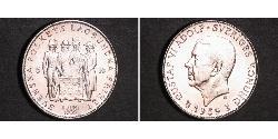 5 Krone Suecia Plata Gustavo VI Adolfo de Suecia (1882 - 1973)