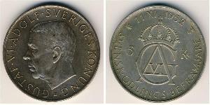5 Krone Suecia Plata 