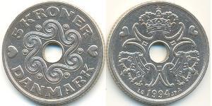 5 Krone Danimarca Rame/Nichel 