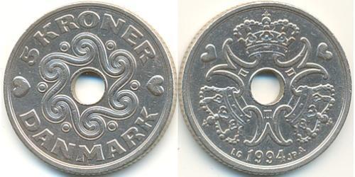 5 Krone Danimarca Rame/Nichel 