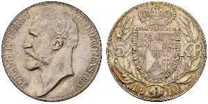 5 Krone Liechtenstein Silber Johann II, Prince of Liechtenstein (1840-1929)