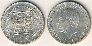 5 Krone Schweden Silber Gustav VI. Adolf (Schweden) (1882 - 1973)