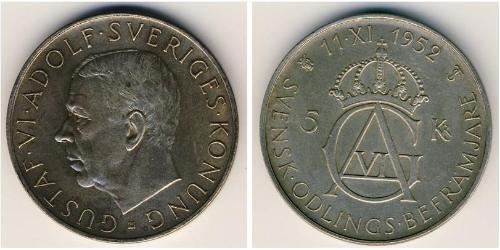 5 Krone Sweden Silver 