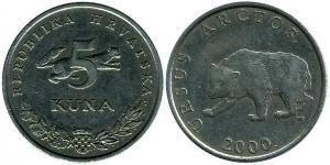 5 Kuna Croazia Rame/Nichel 