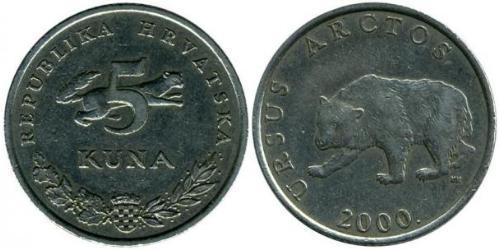 5 Kuna Croazia Rame/Nichel 