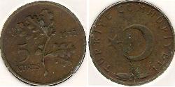 5 Kurush Turquía (1923 - ) Bronce 
