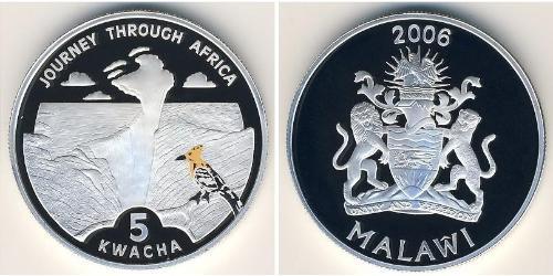 5 Kwacha Malawi Argento 