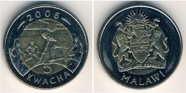 5 Kwacha Malawi Bimetal 