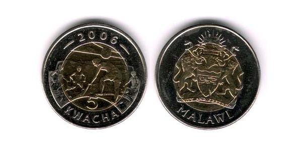 5 Kwacha Malawi Bimetall 