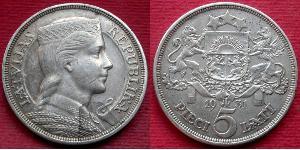 5 Lats Lettonie (1991 - ) Argent 